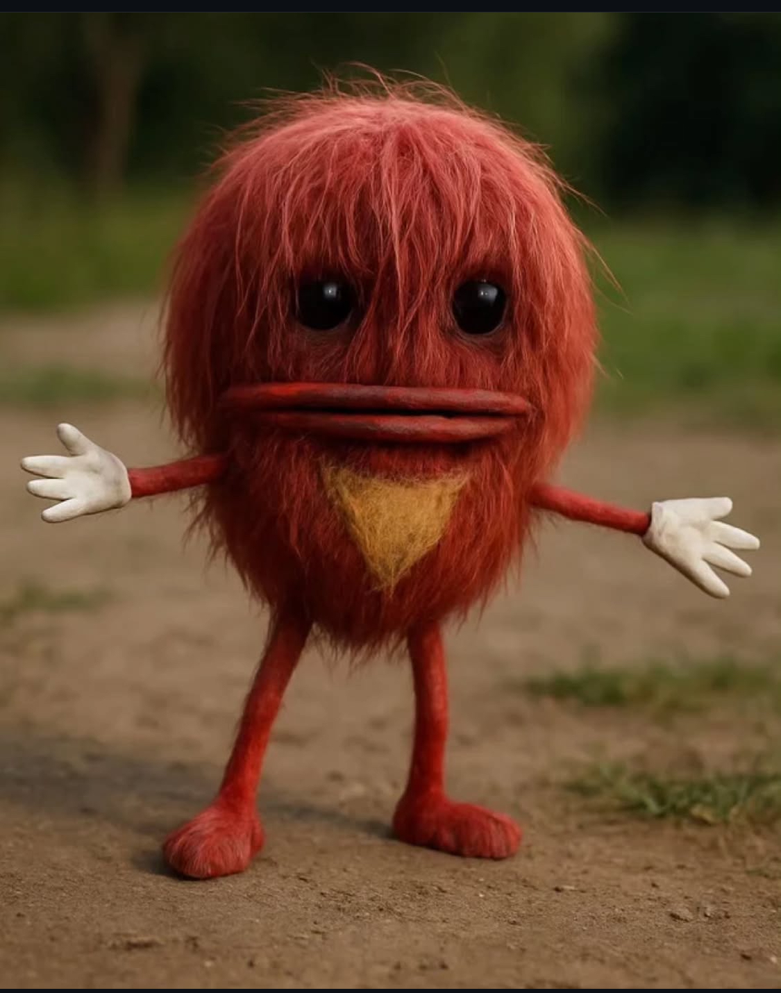 تصویر واقعی شدهی هیولای نقاشی کودکانه توسط هوش مصنوعی