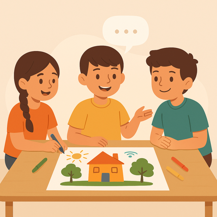 آموزش غیرمستقیم مهارتهای اجتماعی با نقاشی جادویی